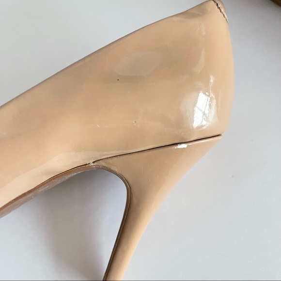 Mossimo nude heels with high gloss patent leather look, size 6 - Picture 8 of 8